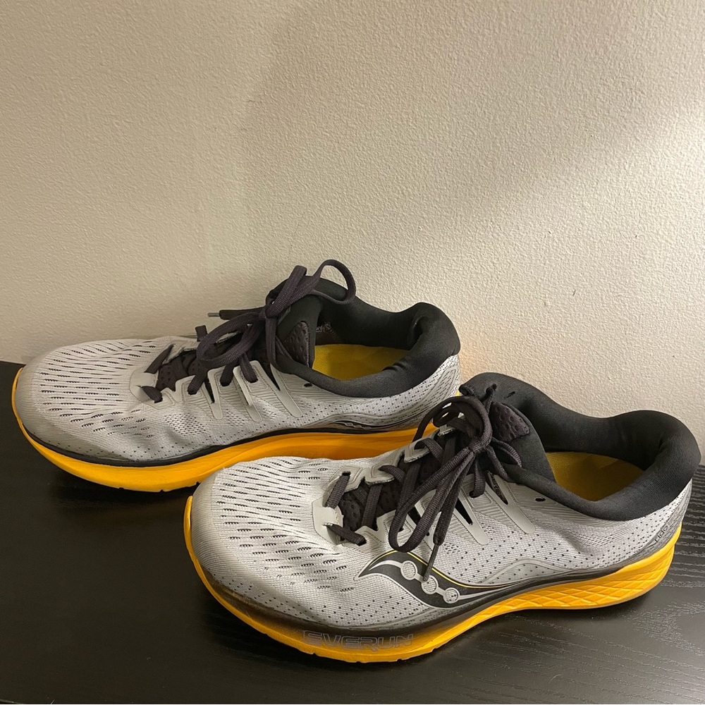 Saucony Ride ISO 2 - Gray & Yellow - Picture 3 of 7
